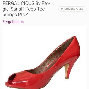 Fergalicious by Fergie Coral ‘Sariah’ peep toe shoe